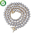 Hip Hop Jewelry Iced Out Chains Luxury Designer Necklace Gold Tennis