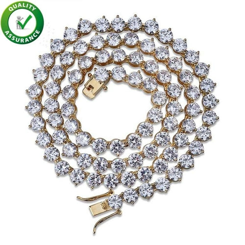 Hip Hop Jewelry Iced Out Chains Luxury Designer Necklace Gold Tennis
